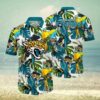 Jacksonville Jaguars Flower Colorful Hawaiian Shirt, NFL Hawaiian Shirt