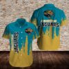 Jacksonville Jaguars Logo Pattern Hawaiian Shirt 2, NFL Hawaiian Shirt
