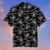 Las Vegas Raiders Black Full Logo 3d Hawaiian Shirt, NFL Hawaiian Shirt