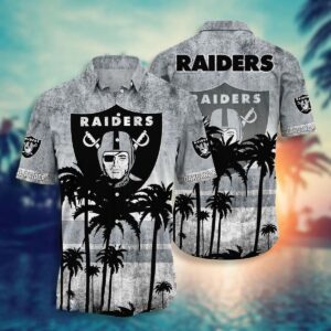Las Vegas Raiders Hawaii Shirt Short Style Hot Trending Summer, NFL Hawaiian Shirt