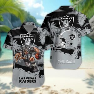 Las Vegas Raiders Personalized Hawaiian Shirt, NFL Hawaiian Shirt