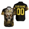 Los Angeles Chargers Skull Custom Hawaiian Shirt, NFL Hawaiian Shirt