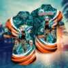 Miami Dolphins NFL Halloween Style Hawaiian Shirt, NFL Hawaiian Shirt