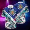 Miami Dolphins Rugby Helmet Hawaiian Shirt, NFL Hawaiian Shirt