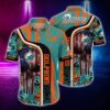 Miami Dolphins Skull Design Hawaiian Shirt, NFL Hawaiian Shirt