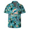 Miami Dolphins Team Logo Pattern Champions Hawaiian Shirt, NFL Hawaiian Shirt