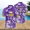 Minnesota Vikings Floral Full Print Unisex Hawaiian Shirt, NFL Hawaiian Shirt