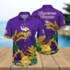 Minnesota Vikings Floral Full Print Unisex Hawaiian Shirt 2, NFL Hawaiian Shirt