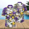 Minnesota Vikings Flower Classic All Over Print Hawaiian Shirt 2, NFL Hawaiian Shirt