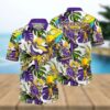 Minnesota Vikings Flower Colorful Hawaiian Shirt, NFL Hawaiian Shirt