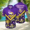 Minnesota Vikings Flower Full Printing Classic Hawaiian Shirt, NFL Hawaiian Shirt