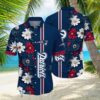 New England Patriots NFL Flower 3D Hawaiian Shirt, NFL Hawaiian Shirt