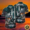 Horror Halloween Characters Philadelphia Eagles Hawaiian Shirt, NFL Hawaiian Shirt
