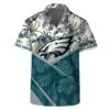 Let’s Go Philadelphia Eagles Team Logo Pattern Hawaiian Shirt, NFL Hawaiian Shirt