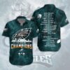 Philadelphia Eagles 2025 Super Bowl LIX Champions Hawaian Shirt, NFL Hawaiian Shirt
