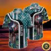 Philadelphia Eagles Hawaiian Shirt Birthday Gift For Football Fans, NFL Hawaiian Shirt