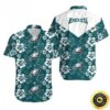 Philadelphia Eagles Hawaiian Shirt Hibiscus Pattern Football Gift For Men, NFL Hawaiian Shirt