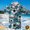 Philadelphia Eagles Hawaiian Shirt Hibiscus Pattern Trendy Summer Gift, NFL Hawaiian Shirt