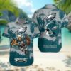 Philadelphia Eagles Personalized Hawaiian Shirt, NFL Hawaiian Shirt