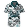 Philadelphia Eagles Team Logo Pattern Flamingo Hibiscus Hawaiian Shirt, NFL Hawaiian Shirt
