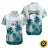 Vintage Philadelphia Eagles Hawaiian Shirt Coconut Trees, NFL Hawaiian Shirt