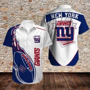 News Yorks Giants Football Logo Limited Edition Hawaiian Shirt, NFL Hawaiian Shirt