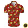 San Francisco 49ers Hawaiian Shirt Tropical Flower Pattern, NFL Hawaiian Shirt