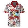 San Francisco 49ers Team Logo Pattern Parrot Beach Hawaiian Shirt, NFL Hawaiian Shirt