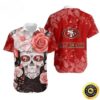 Skull Rose With San Francisco 49ers Hawaiian Shirt, NFL Hawaiian Shirt