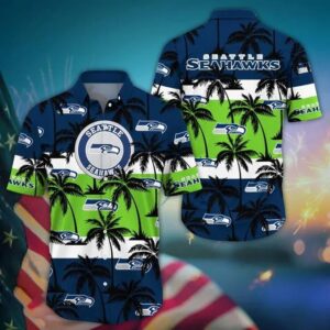 Aloha Shirt Seattle Seahawks Aloha Shirt Trending Summer. Gift For Fan Hawaiian Shirt for Men & Women, NFL Hawaiian Shirt