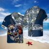 Seattle Seahawks Floral Summer Hawaiian Shirt Aloha Shirt for Summer, NFL Hawaiian Shirt