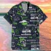 Seattle Seahawks Legacy Patch Hawaiian Shirt Aloha Shirt for Summer, NFL Hawaiian Shirt