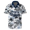 Seattle Seahawks Team Logo Pattern Flamingo Hibiscus Hawaiian Shirt, NFL Hawaiian Shirt