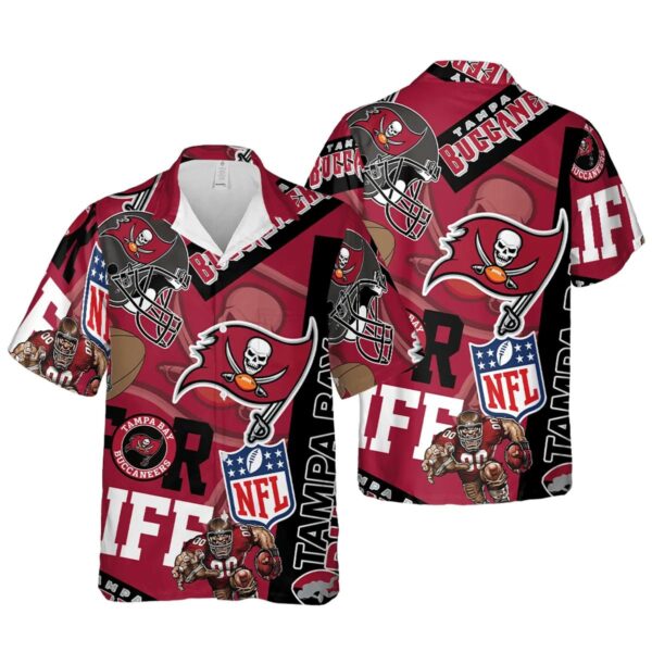 Tampa Bay Buccaneers Summer Hawaiian Shirt Aloha Shirt for Summer, NFL Hawaiian Shirt