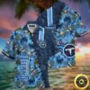 Tennessee Titans Flowers Navy Blue Hawaiian Shirt 2, NFL Hawaiian Shirt