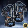 Tennessee Titans Halloween Hawaiian Shirt, NFL Hawaiian Shirt