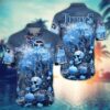 Tennessee Titans Halloween Skull Pumpkin Hawaiian Shirt, NFL Hawaiian Shirt