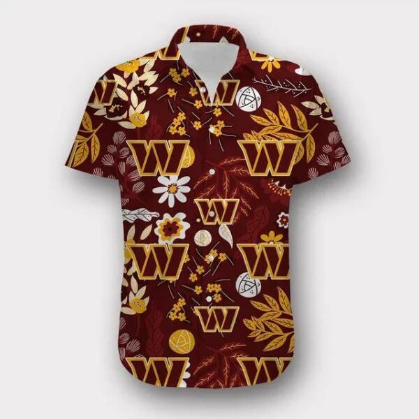 Sport-Team Washington Commanders Aloha Version Hawaiian Shirt Summer Aloha Shirt, NFL Hawaiian Shirt