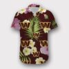 Sport-Team Washington Commanders Red Green Leaf Hawaiian Shirt Men & Women Aloha Shirt, NFL Hawaiian Shirt