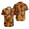 Sport-Team Washington Commanders Yellow Leaf Hawaiian Shirt Men & Women Aloha Shirt, NFL Hawaiian Shirt