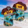 Washington Commanders Aloha Shirt, NFL Hawaiian Shirt