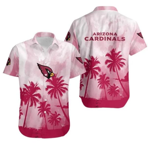 Arizona Cardinals Coconut Trees Nfl Hawaiian Shirt, NFL Hawaiian Shirt