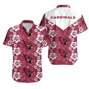 Arizona Cardinals Flowers Hawaiian Shirt, NFL Hawaiian Shirt