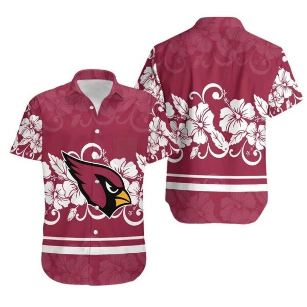 Arizona Cardinals Hibiscus Flowers NFL Hawaiian Shirt, NFL Hawaiian Shirt