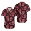 Arizona Cardinals Mystery Skull And Flower Hawaiian Shirt, NFL Hawaiian Shirt
