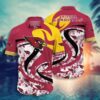 Arizona Cardinals Nfl Hawaii Shirt Tropical Patterns Graphic This Summer Hawaiian Shirt For Fan Nfl, NFL Hawaiian Shirt