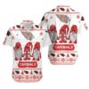 Gnomes Arizona Cardinals Hawaiian Shirt Print Short Sleeve Hawaiian Aloha Shirt, NFL Hawaiian Shirt