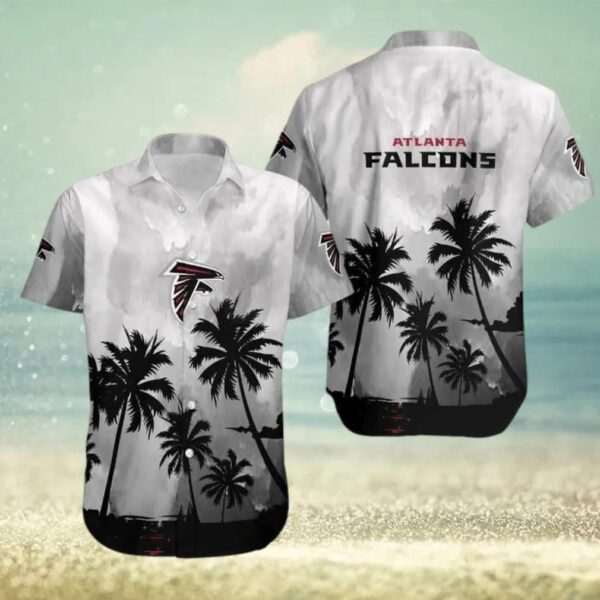 Atlanta Falcons NFL Coconut Trees Beach Vacation Hawaiian Shirt, NFL Hawaiian Shirt