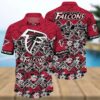 Atlanta Falcons NFL Trending Summer Pattern Style Hawaiian Shirt, NFL Hawaiian Shirt