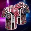 Atlanta Falcons Nfl Hawaiian Shirt Graphic Tropical Patterns Skull Punisher 3D Printed Best Gift For Fans, NFL Hawaiian Shirt